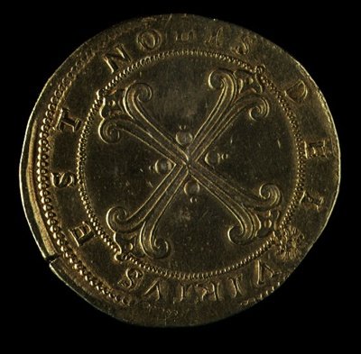 Reverse of coin of Cosimo I (1519-74) by Pietro Paolo Galeotti